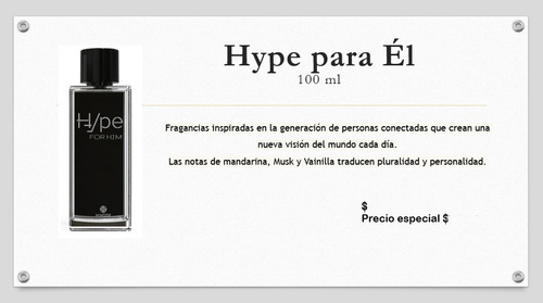Fragancia Hnd Hype Para Él - Cuidado Corporal Hinode Notas De Mandarina Musk Y Vainilla