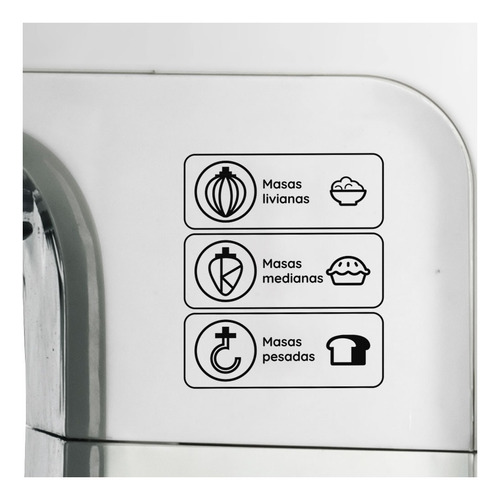 Imagen 3 de 5 de Batidora de pie Ken Brown KH-800 blanca 50 Hz x 60 Hz 220 V - 240 V