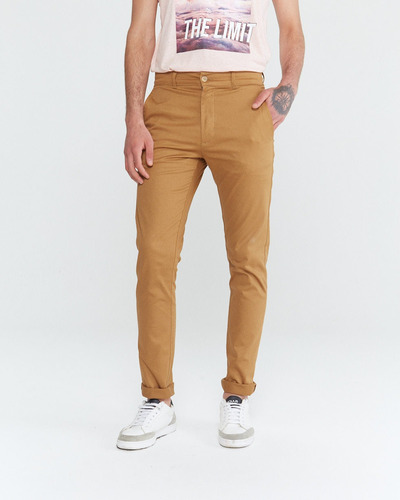 Pantalón Chino Sidney, Gabardina, Mostaza, Equus