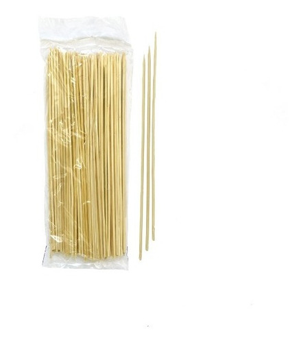 Imagen 1 de 1 de Palito Para Brocheta 20 Cms 16/100