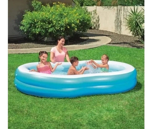 Alberca Inflable Piscina Tipo Laguna 262cm X 157cm Play Day