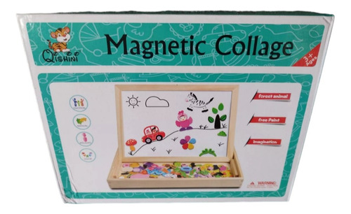 Juguete Educativo Didactico Pizarron Magnetico Con Figuras