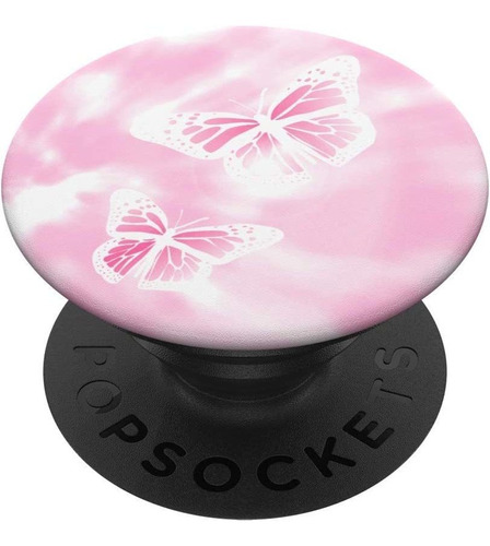 Rosa Estetica Mariposa Y Tie Dye Popsockets Popgrip: Agarre