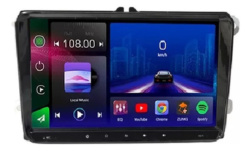 Radio Multimedia Volkswagen Gol Vento Amarok 1gb+32 Carplay Color 1gb Vw