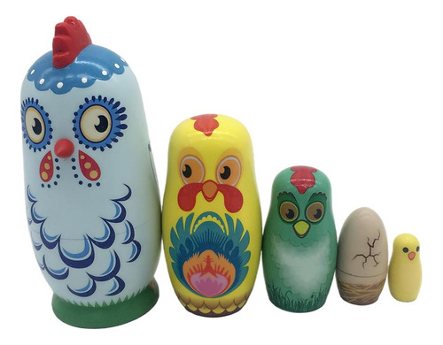 Muñecas De Anidación Tradicionales Rusas Babushka Pintadas