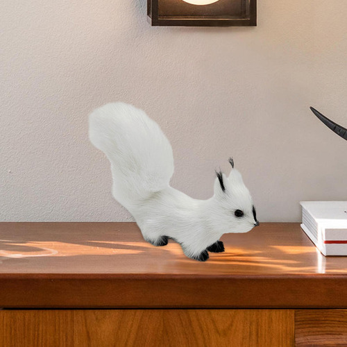 Adorno De Ardilla De Peluche, Artesanía En Miniatura,