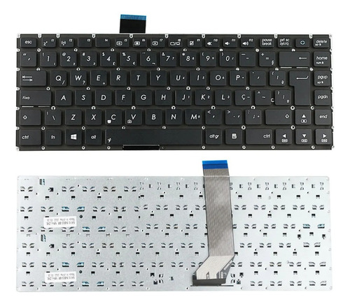 Teclado Para Notebook Asus S400c Br Com Ç Preto