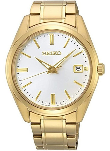 Seiko - Reloj De Cuarzo Japonés Con Correa Dorada, Acero Y