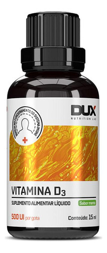 Vitamina D3 15 Ml Dux Nutrition Sabor Menta