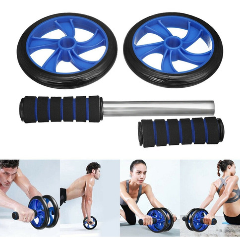 Kit Entrenamiento Abdominal Rueda Abdominal Cuerda Soportes