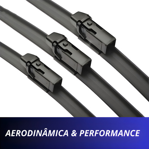 Kit Palhetas Ka 2015 A 2021 Limpador De Parabrisa Silicone