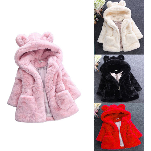 Chaqueta De Invierno Con Capucha Para Niñas