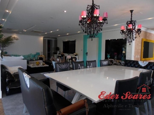 Imagem 2 de 15 de Penthouse Tamboré: Finíssima Decoração: Porteira Fechada - Es336k