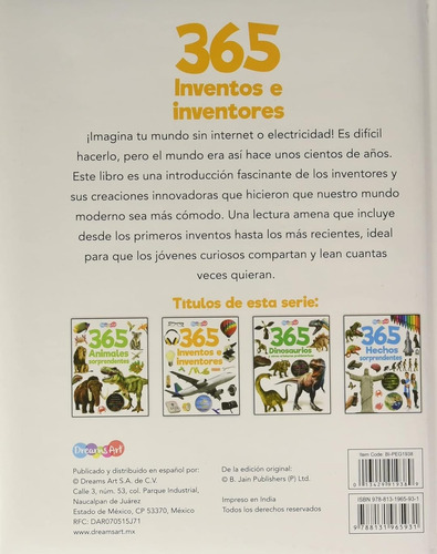 1-libro 365 Inventos E Inventores / Pasta Dura