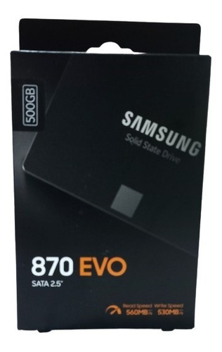 Disco Duro Ssd 870 Evo Samsung Sata 500gb Original Nuevo
