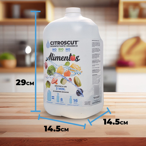 Desinfectante Citroscut Alimentos® 250 Ml + Refill Galón 4l