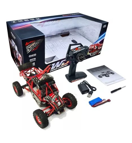 Automodelo 1/12 4x4 50km Com Leds Original Wltoys Emito Nota