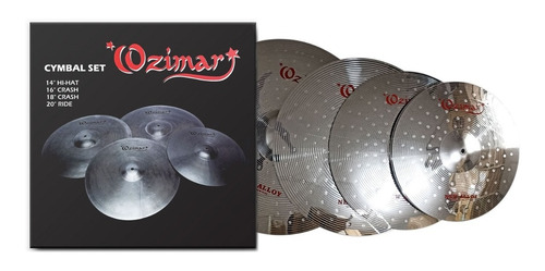 Ozimar Set De Platillos Hi Hats 14 Crash 16 Crash 18 Ride 20