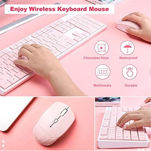 Combo Teclado Inalámbrico Y Mouse, Teclado Inalámbrico 2.4g