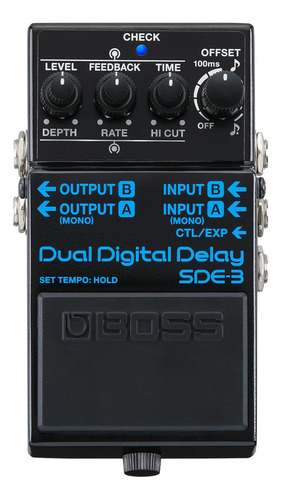 Pedal De Retardo Digital Dual Boss Sde-3