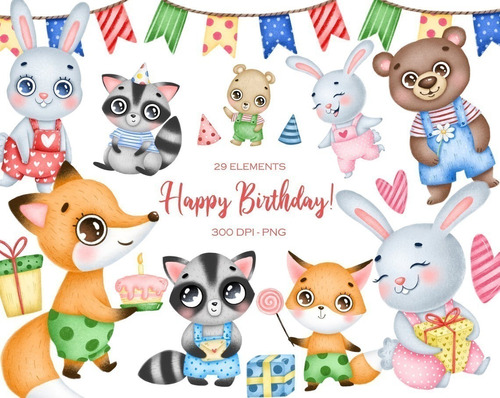 Cliparts Imagenes Png Animales De Cumpleaños Is15