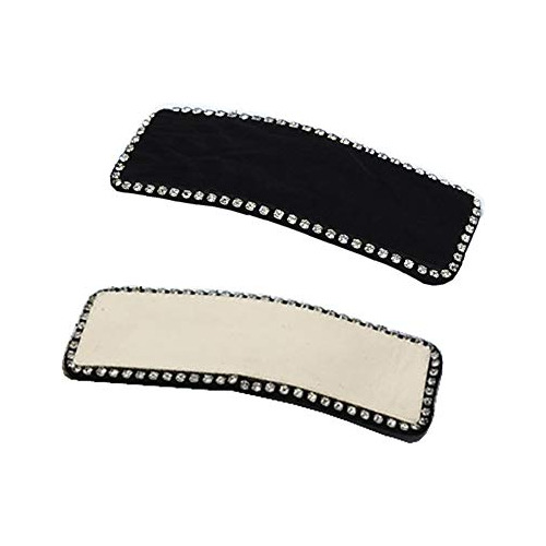 2 Piezas Clips De Pelo Corto De Pu-leather Decorados 724xt