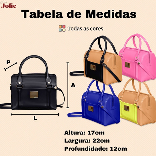 Imagem 7 de 8 de Bolsa Petite Jolie Bloom Feminina Baú Transversal Lançamento