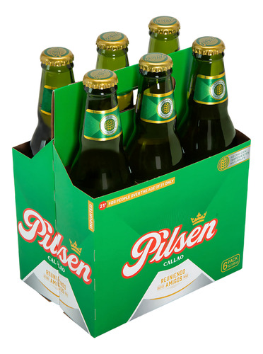 Cerveza Lager Pilsen Callao Botella 305 Ml. Pack X6