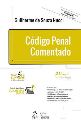 Imagem 1 de 1 de Codigo Penal Comentado 21ªed 2021