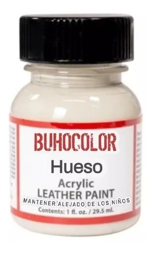 Pintura Para Cuero / Tela / Madera 35ml Hueso Buhocolor