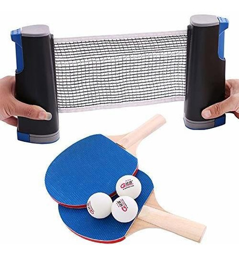 Raquetas - Table Tennis Set With 1 X Net / 2 X Rackets / 3 X