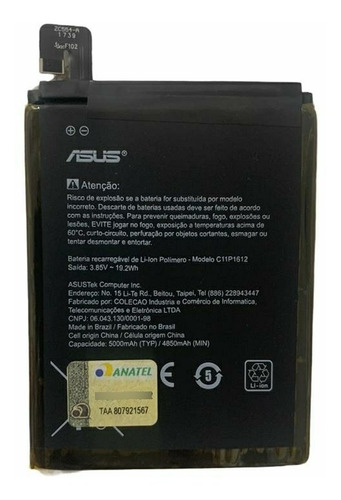 Bateria Nova Asus Zenfone 3 Zoom Ze553kl Original C11p1612