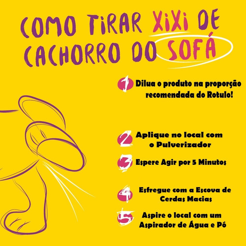 Produto Eliminador De Cheiro De Xixi De Cachorro E Gato No Sofá, Lava Sofá  A Seco, Higienizador De Estofados | Parcelamento sem juros