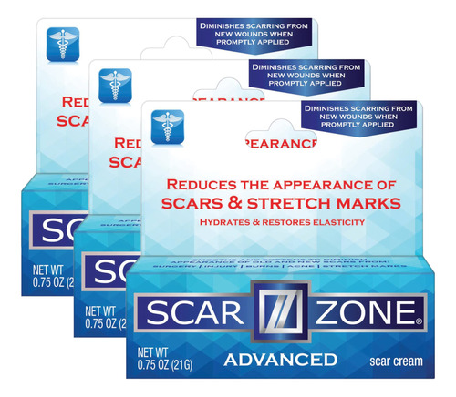 Scar Zone Crema Avanzada Para Cicatrices De 0.75 Onzas (0.7