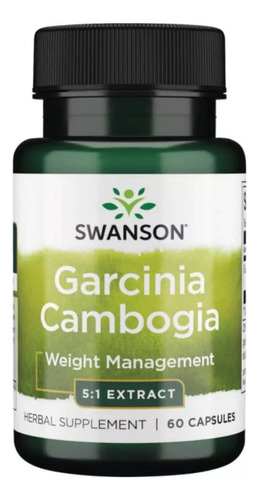 Garcinia Cambogia, Alta Pureza 60 Capsulas.