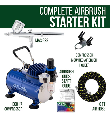 Mini Compresora De Aire Portatil Master Airbrush + Aerografo