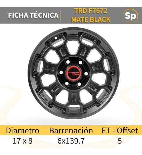 Rines 17 Toyota Trd Pro Tacoma Hilux Fj 6/139