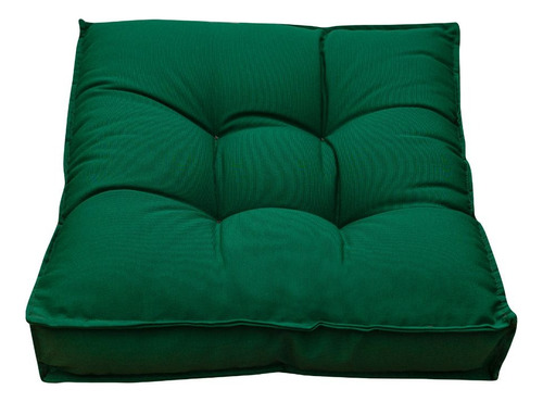 Futon 50x50cm Almofada Assento Turco Colorido Decorativo Cor Verde-bandeira Desenho Do Tecido Lisa