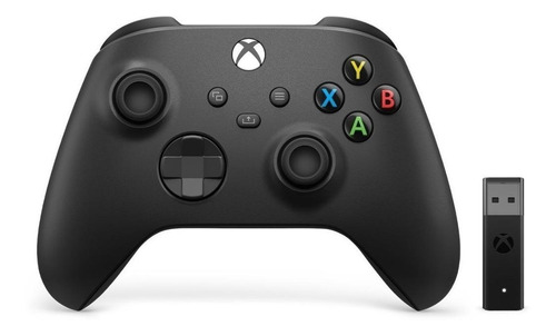 Xbox Wireless Controller Negro Para Pc Adaptador Wireless