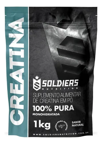 Creatina Soldiers Nutrition em pó Sem sabor x 1kg