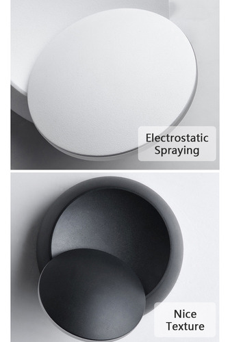 New Lámpara De Pared Led Moderna Giratoria De 360° For