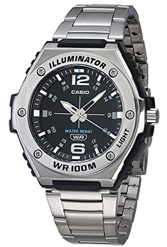 Iluminador Casio De Cuarzo Para Hombre, 100 M, Resistente Al