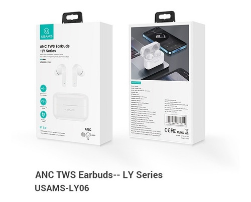 Imagen 2 de 5 de Audífonos Inalambricos Usams Bluetooth Tws Earbuds