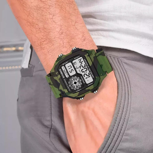 Resistente, Mxdcg-002, 2 Pzas, Pu/goma, Camuflaje Verde, Dig Correa Camuflaje Verde