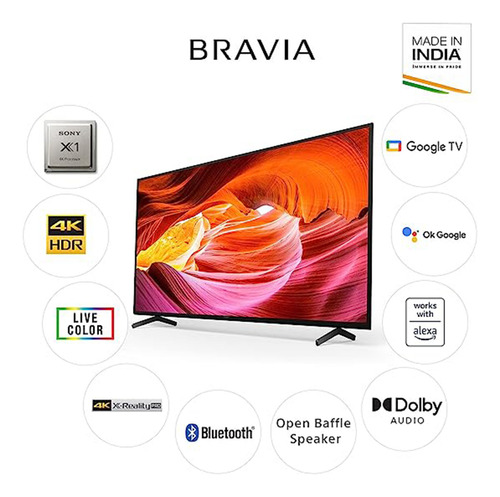 Televisor Bravia 65 Kd-65x75k 4k Ultra Hd Smart Ledtv Sony
