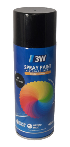 Pintura En Spray 400ml #4 Negro Mate