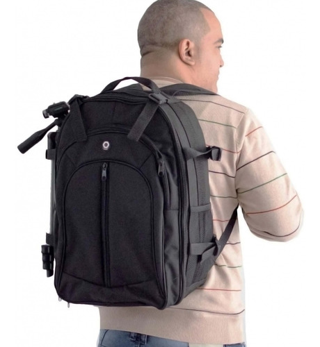 Imagem 2 de 6 de Mochila Fotografica Câmera Notebook Photopro Cargo Mod. V2