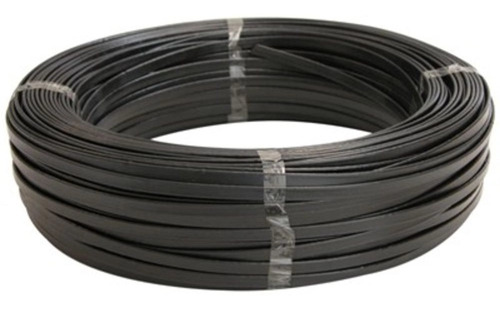 Fio Para Antena De Tv Duplo Preto Rolo Com 100 Metros