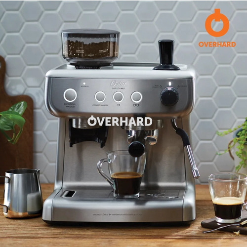 Imagen 7 de 10 de Cafetera Espresso Oster 7300 Molinillo Barista 15 Bares 12ct