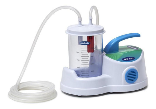 Aspirador Portátil De Sangue E Saliva - Medicate Cor Branco 110V/220V (Bivolt)